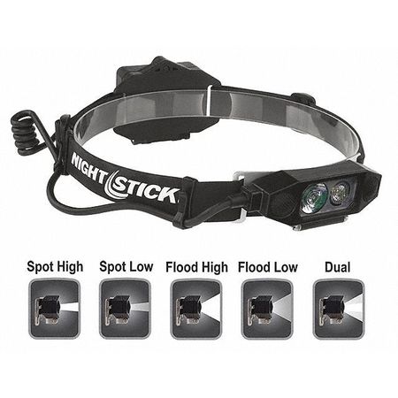 NIGHTSTICK Low Profile Head Lamp, LED, 450 lm NSP-4616B