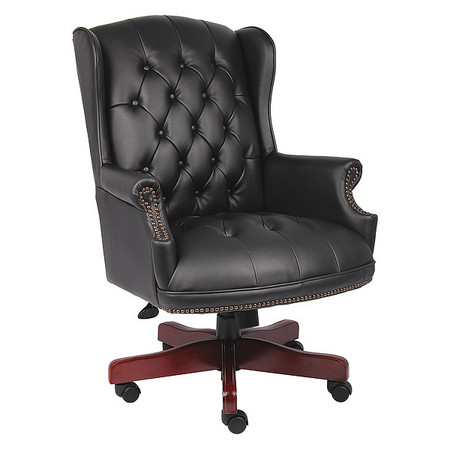 BOSS Traditional Chair, 32"L44"H, Fixed B800-BK