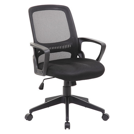 Boss Mesh Task Chair, Adjustable, Black B6456-BK