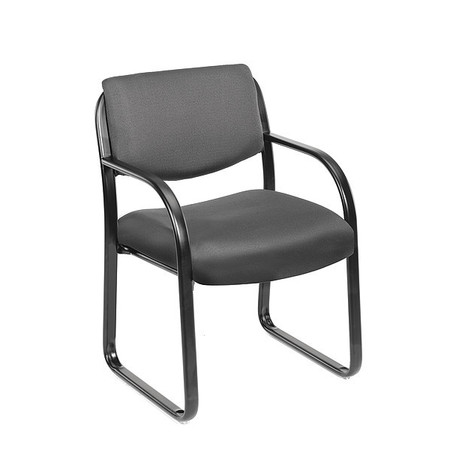 BOSS Guest Chair, 24-1/2"L34-1/2"H, Fixed, B9521Series B9521-GY