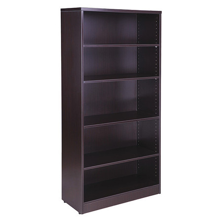 BOSS Bookcase, 31"W X14"D X 65.5"H, Mocha N158-MOC