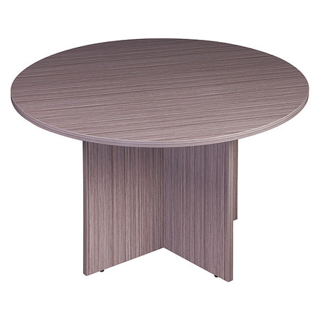 BOSS Round Table, 42", Driftwood N127-DW