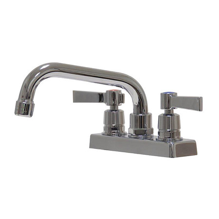 ADVANCE TABCO Dual Handle 4" Mount, Hands 4" OC Deck Mounted 6" Swing Spout, Chrome plated K-51
