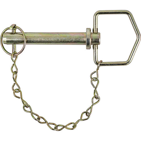 BUYERS PRODUCTS Hitch Pin with Linch Pin and Chain, 3/4in x 4-1/4in 66142