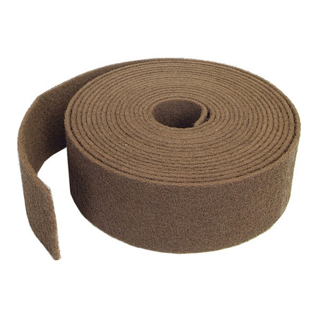 NORTON ABRASIVES Non-Woven Roll, Tan, 30 ft L, 4" W 66261010081