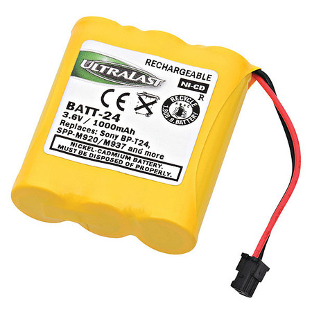 ULTRALAST Battery 3.6 Volt Nickel Cadmium Ultralast Cordless Phone Battery BATT-24