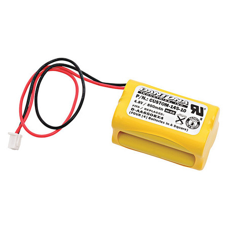 Dantona Battery 4.8 Volt Nickel Cadmium Dantona Emergency Lighting Battery CUSTOM-145-10