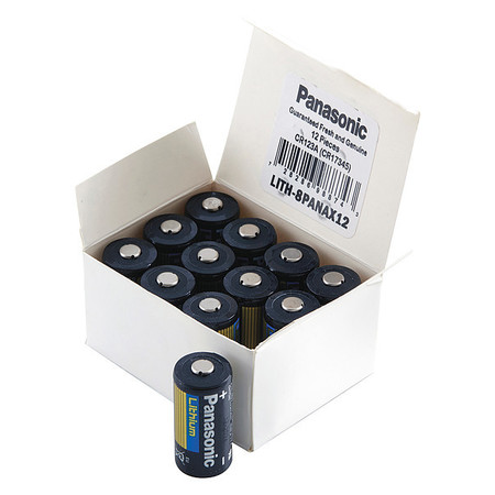 PANASONIC Battery 3 Volt Lithium (CR) Panasonic Lithium Photo Battery LITH-8PANAX12