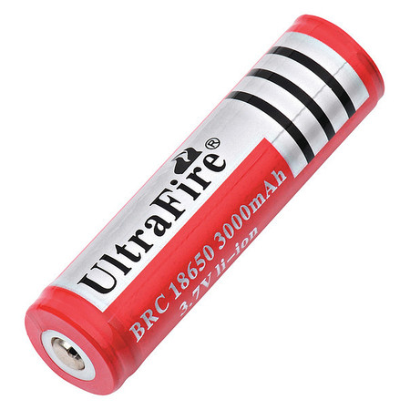 ULTRAFIRE Battery 3.7 Volt Lithium Ion Ultrafire Lithium Ion Battery LION-1865-30-UF