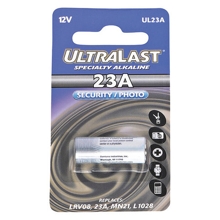ULTRALAST Battery 12 Volt Alkaline Ultralast Specialty Battery UL23A