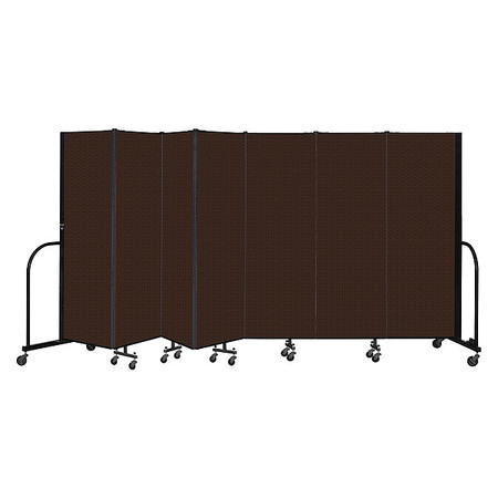SCREENFLEX Portable Room Divider, 7 Panel, 6 ft. H CFSL607-DD