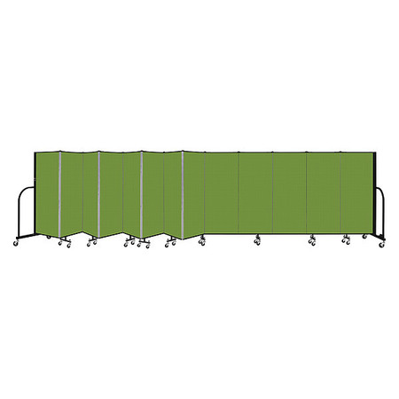 SCREENFLEX Portable Room Divider, 13 Panel, 5 ft. H CFSL5013-DA