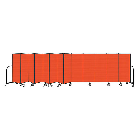 SCREENFLEX Portable Room Divider, 13 Panel, 5 ft. H CFSL5013-DJ