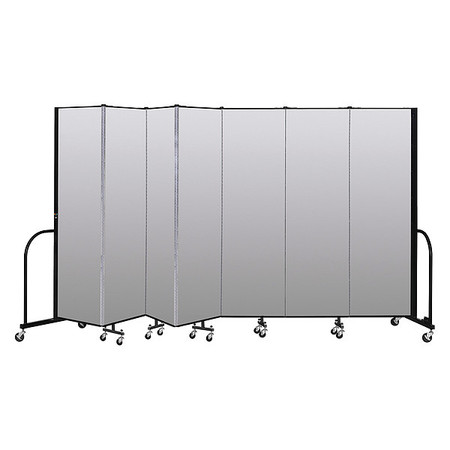SCREENFLEX Portable Room Divider, 7 Panel, 6 ft. 8"H CFSL687-DT