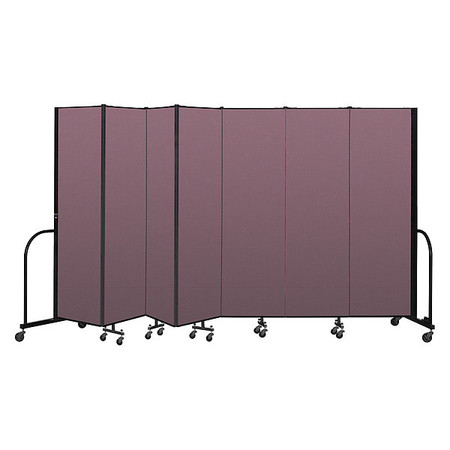 SCREENFLEX Portable Room Divider, 7 Panel, 6 ft. 8"H CFSL687-DM