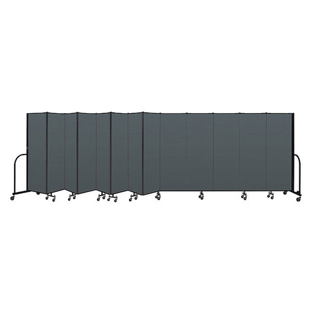 SCREENFLEX Portable Room Divider, 13 Panel, 6 ft. H CFSL6013-DN