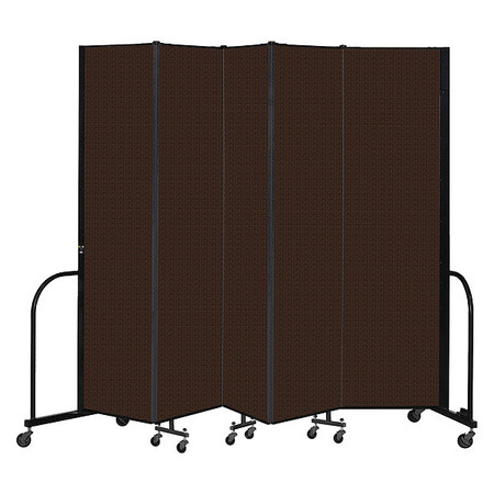 SCREENFLEX Portable Room Divider, 5 Panel, 7 ft. 4"H CFSL745-DD