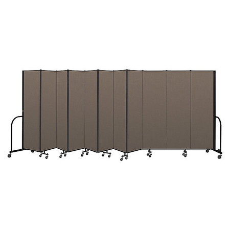 SCREENFLEX Portable Room Divider, 11 Panel, 6 ft. 8"H CFSL6811-DO