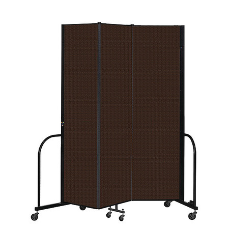 SCREENFLEX Portable Room Divider, 3 Panel, 7 ft. 4"H CFSL743-DD
