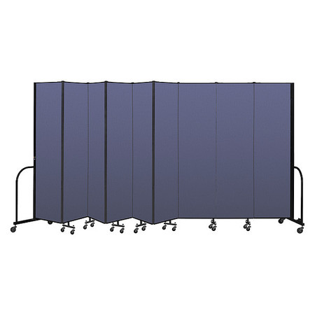 SCREENFLEX Portable Room Divider, 9 Panel, 7 ft. 4"H CFSL749-DS