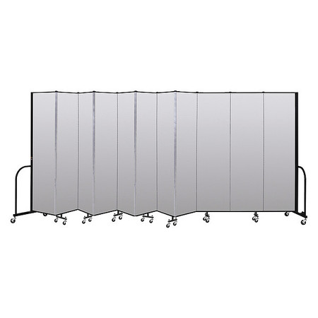 SCREENFLEX Portable Room Divider, 11 Panel, 7 ft. 4"H CFSL7411-DT