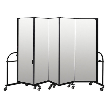 SCREENFLEX Heavy Duty Room Divider, 5 Panel, 6 ft. H HFSL605-DT