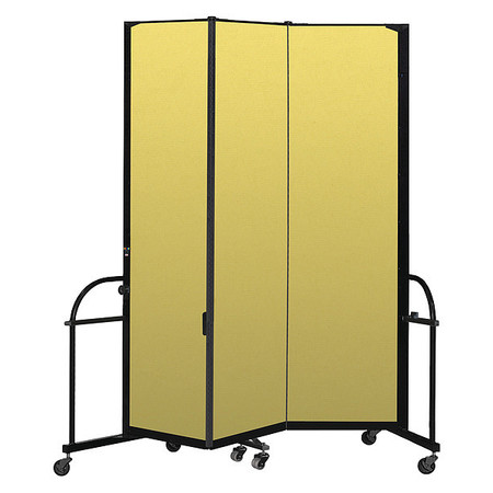 SCREENFLEX Heavy Duty Room Divider, 3 Panel, 7 ft. 4" HFSL743-DY