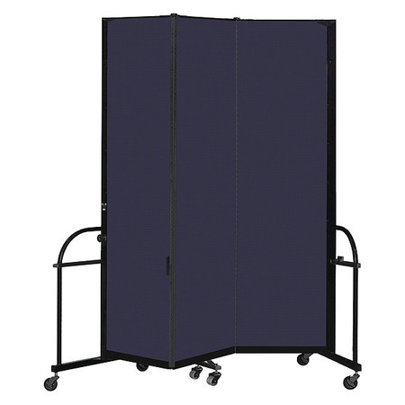 SCREENFLEX Heavy Duty Room Divider, 3 Panel, 7 ft. 4" HFSL743-DV