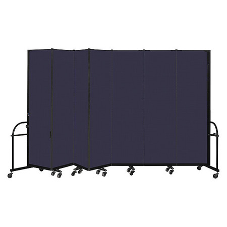 SCREENFLEX Heavy Duty Room Divider, 7 Panel, 7 ft. 4" HFSL747-DV