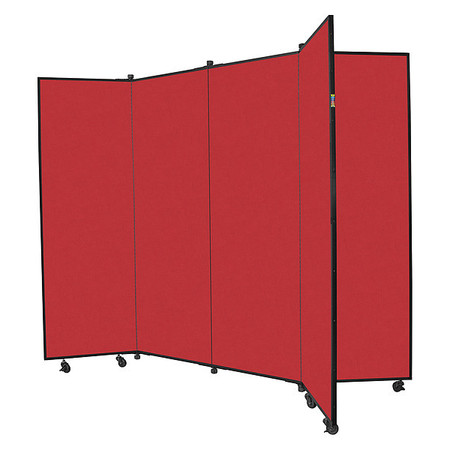 SCREENFLEX Display Tower, 6 Panel, 6ft5"H, Primary Red CDS686-DR