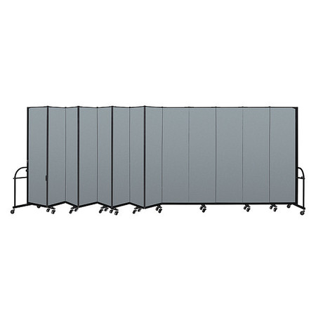 SCREENFLEX Heavy Duty Room Divider, 13 Panel, 7 ft. 4 HFSL7413-VB