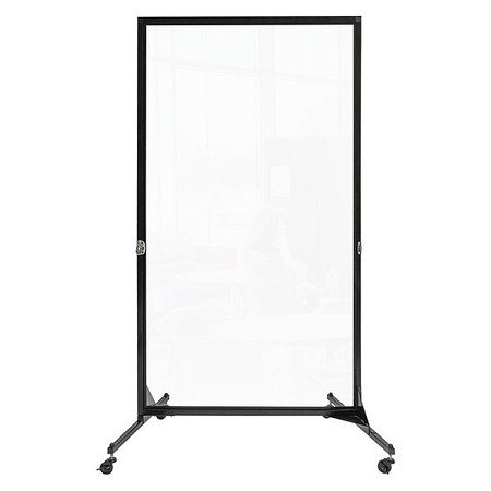 Screenflex Clear Room Divider, 1 Panel, 6 ft. 2"H3 CRD1