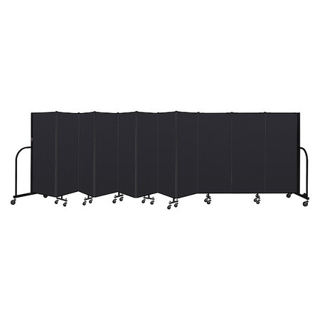 SCREENFLEX Portable Room Divider, 11 Panel, 5 ft. H CFSL5011-DX