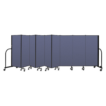 SCREENFLEX Portable Room Divider, 9 Panel, 5 ft. H CFSL509-DS