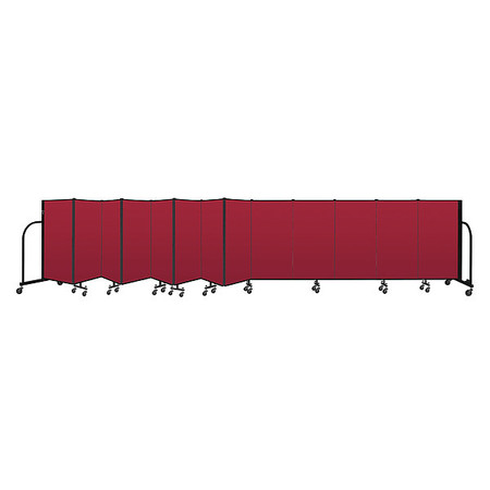 SCREENFLEX Portable Room Divider, 13 Panel, 4 ft. H CFSL4013-DR