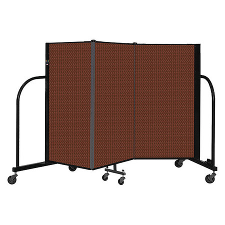 SCREENFLEX Portable Room Divider, 3 Panel, 4 ft. H CFSL403-DE