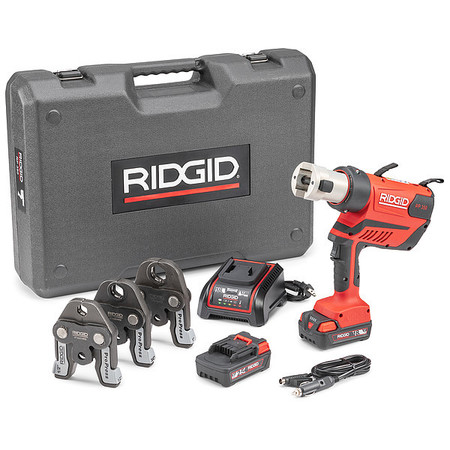 RIDGID Cordless Press Tool Kit, 11.3" L, 18 V 67058