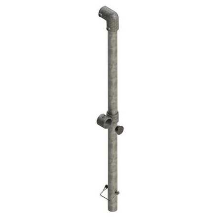 RAILGUARD 200 End Kit, Straight Stanchion, Galvanized 409140