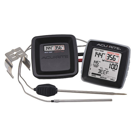 ACURITE Digital Meat Thermometer W/ Wirless Display and Time Left to Cook 01185M