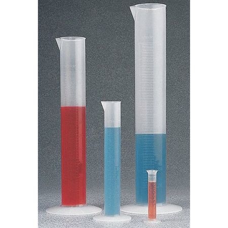 NALGENE Graduated Cylinder, 500 mL, 49 mm Dia 3664-0500