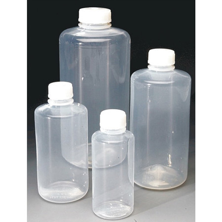 NALGENE Bottle, 134 mm H, Clear, 60 mm Dia, PK4 381600-0008
