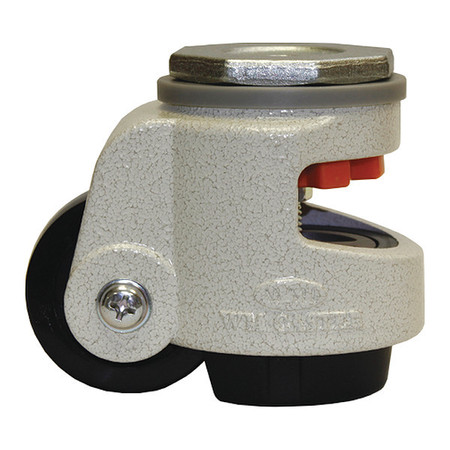 WMI Roll/Set Leveling Caster, Load Rating 300 lbs, M12 Stem Mounted WGD-60S