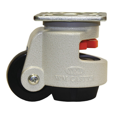 WMI Roll/Set Leveling Caster, Load Rating 825 lbs, Plate Mounted WGD-100F