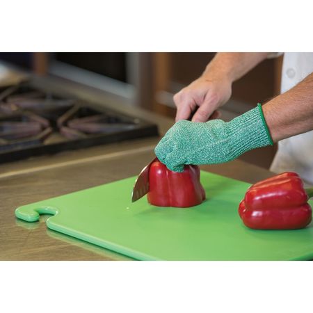 San Jamar Cutting Board, 20 x 15 x 1/2 In, Green CB152012GN