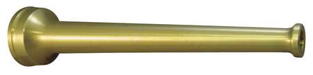 Moon American Industrial Fire Hose Nozzle, 1 In., Brass 572-1011