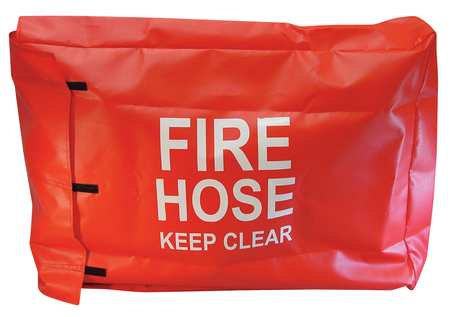 MOON AMERICAN Fire Hose Cover, 29 In.L, 5 In.W, Red 137-1