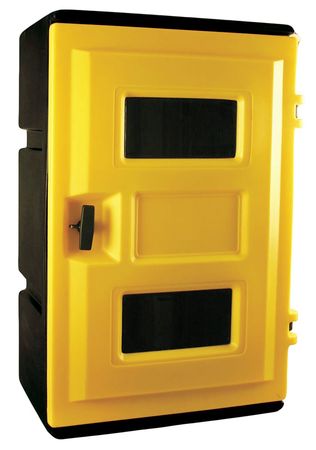 ZORO SELECT Safety Cabinet, SCBA, 27-1/2" H, 21-1/2" W, Yellow 6ATL9