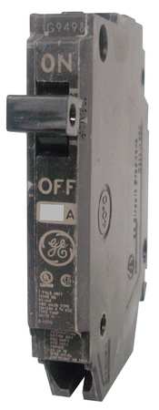 Ge Miniature Circuit Breaker, THQP Series 20A, 1 Pole, 120/240V AC THQP120