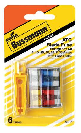 Eaton Bussmann Automotive Fuse Kit, ATC Series, 8 Fuses Included 10 A to 40 A, Not Rated BP/ATC-AH8-RPP