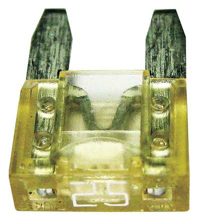 EATON BUSSMANN Automotive Fuse, ATM-ID Series, 25A, 32V DC, Indicating, 2 PK BP/ATM-25ID